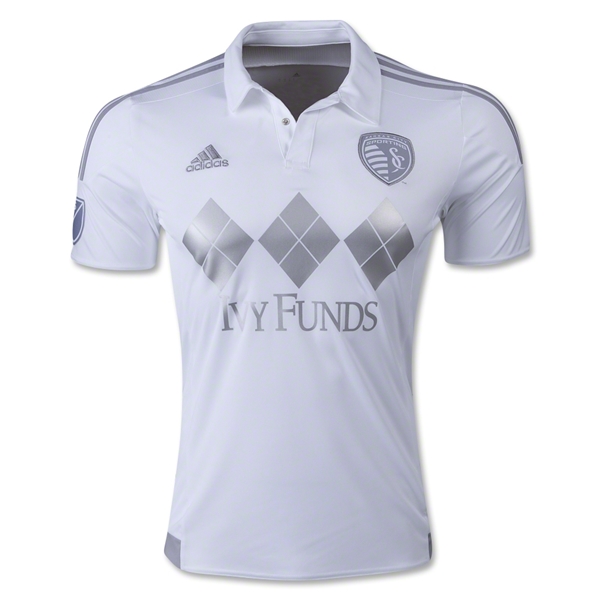 Sporting Kansas City 2015-16 White Soccer Jersey